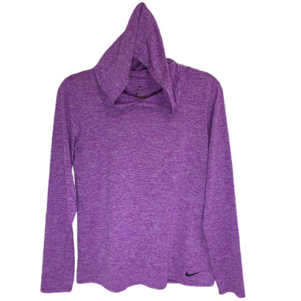 1382 Nike Dri-Fit Hooded Long Sleeve Pullover Sz.M Womens